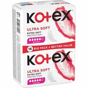 Kotex Ultra Soft Super egészségügyi betétek 16 db kép
