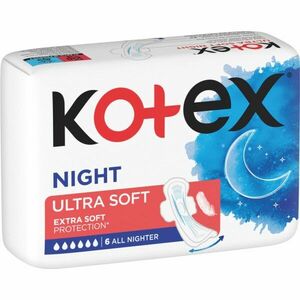 Kotex Ultra Soft Night egészségügyi betétek 6 db kép