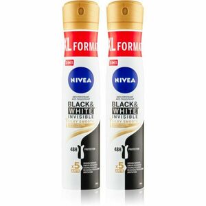 Nivea Black & White Invisible Silky Smooth izzadásgátló spray (takarékos kiszerelés) kép