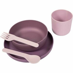 Bo Jungle Tableware Set etetőszett gyermekeknek Pink/Purple 5 db kép