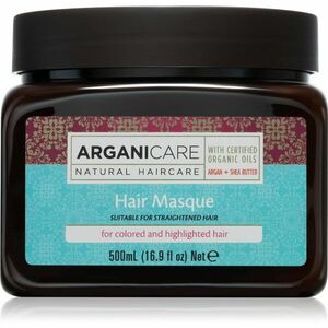 Arganicare Argan Oil & Shea Butter Hair Masque mélyhidratáló maszk festett hajra 500 ml kép