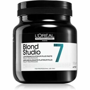 L’Oréal Professionnel Blond Studio Platinium Plus élénkítő krém a természetes vagy a festett hajra 500 g kép