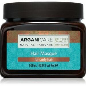 Arganicare Argan Oil & Shea Butter Hair Masque hidratáló és tápláló maszk göndör hajra 500 ml kép