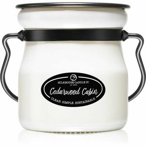 Milkhouse Candle Co. Creamery Cedarwood Cabin illatgyertya Cream Jar 142 g kép