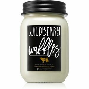 Milkhouse Candle Co. Farmhouse Wildberry Waffles illatgyertya Mason Jar 369 g kép