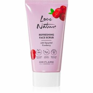 Oriflame Love Nature Upcycled Cranberry frissítő peeling az arcra 30 ml kép