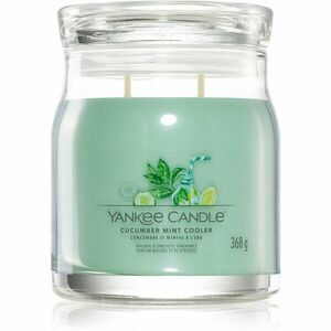 Yankee Candle Cucumber Mint Cooler illatgyertya Signature 368 g kép