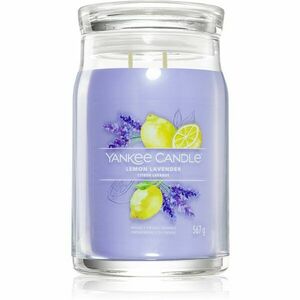 Yankee Candle Lemon Lavender illatgyertya Signature 567 g kép