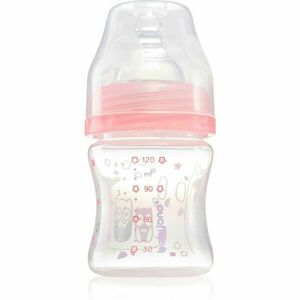 BabyOno Baby Bottle cumisüveg antikólikus 0m+ Pink 120 ml kép