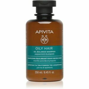Apivita Hair Care Oily Hair mélyen tisztító sampon a zsíros fejbőrre az erős és fénylő hajért 250 ml kép