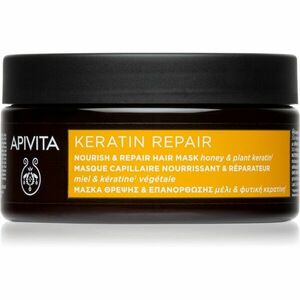 Apivita Keratin Repair helyreállító hajpakolás töredezett, károsult hajra keratinnal 200 ml kép