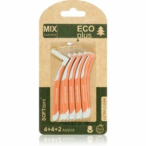 SOFTdent ECO Interdental brushes fogköztisztító kefék Mix - 0, 4/0, 5/0, 6 mmm 10 db kép