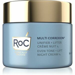 RoC Multi Correxion Even Tone + Lift élénkítő éjszakai krém egységesíti a bőrszín tónusait 50 ml kép