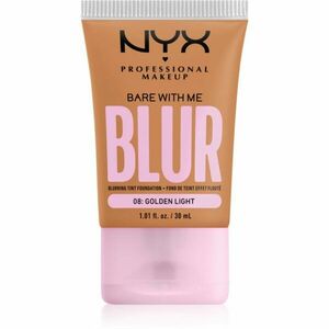 NYX Professional Makeup Bare With Me Blur Tint hidratáló alapozó árnyalat 08 Golden Light 30 ml kép