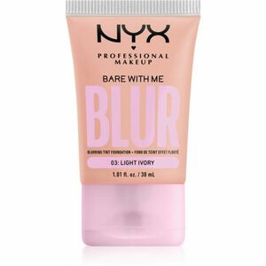 NYX Professional Makeup Bare With Me Blur Tint hidratáló alapozó árnyalat 03 Light Ivory 30 ml kép