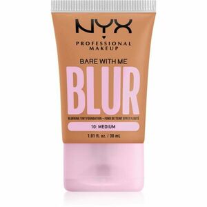 NYX Professional Makeup Bare With Me Blur Tint hidratáló alapozó árnyalat 10 Medium 30 ml kép
