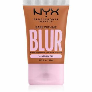 NYX Professional Makeup Bare With Me Blur Tint hidratáló alapozó árnyalat 14 Medium Tan 30 ml kép