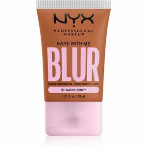 NYX Professional Makeup Bare With Me Blur Tint hidratáló alapozó árnyalat 15 Warm Honey 30 ml kép