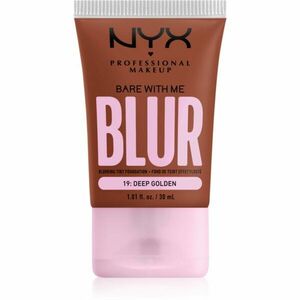 NYX Professional Makeup Bare With Me Blur Tint hidratáló alapozó árnyalat 19 Deep Golden 30 ml kép