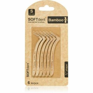 SOFTdent Bamboo Interdental Brushes fogköztisztító kefék bambusz 0, 5 mm 6 db kép
