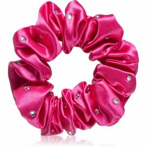 Crystallove Crystalized Silk Scrunchie selyem hajgumi szín Hot Pink 1 db kép