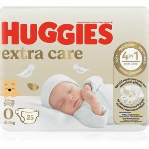 Huggies Extra Care Size 0 eldobható pelenkák <4 kg 25 db kép