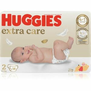 Huggies Extra Care Size 2 eldobható pelenkák 3-6 kg 58 db kép