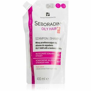 Seboradin Oily Hair korpásodás és hajhullás elleni sampon töltelék 400 ml kép