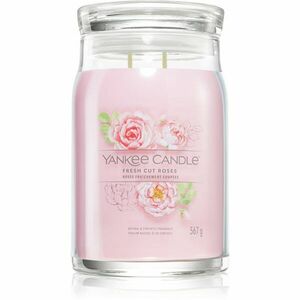 Yankee Candle Fresh Cut Roses illatgyertya Signature 567 g kép