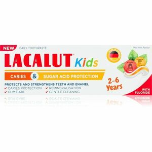 Lacalut Kids Caries and Sugar Acid Protection fogkrém gyermekeknek 2-6y 55 ml kép