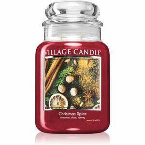 Village Candle Christmas Spice illatgyertya (Glass Lid) 602 g kép