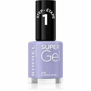 Rimmel Super Gel géles körömlakk UV/LED lámpa használata nélkül árnyalat 028 Purple Haze 12 ml kép