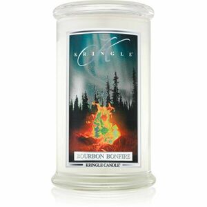 Kringle Candle Bourbon Bonfire illatgyertya 624 g kép
