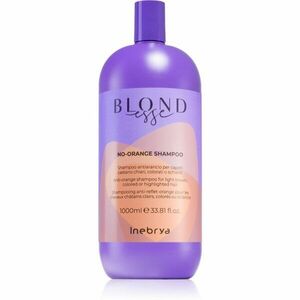 Inebrya BLONDesse No-Orange Shampoo tápláló sampon semlegesítő réz alaptónusok 1000 ml kép