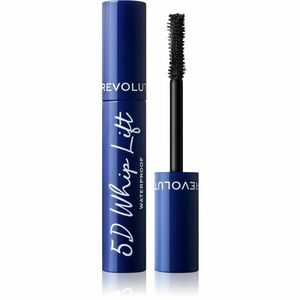 Makeup Revolution 5D Lash Whip Lift vízálló szempillaspirál a hosszú és dús pillákért árnyalat Black 12 ml kép