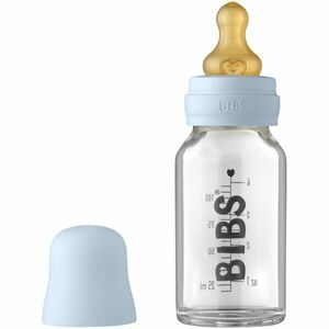 BIBS Baby Glass Bottle 110 ml cumisüveg Baby Blue 110 ml kép