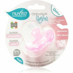 Nuvita Orthosoft Light cumi 0m+ Pink 1 db kép