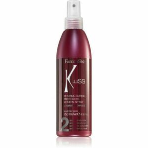 FarmaVita K.liss Keratin hővédő spray hajsütővassal és hajvasalóval kezelt hajra 250 ml kép