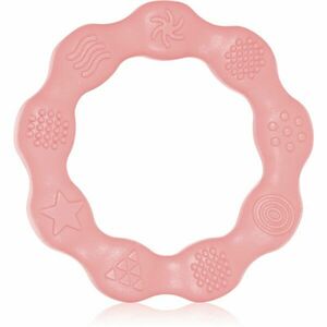 BabyOno Be Active Silicone Teether Ring rágóka Pink 1 db kép