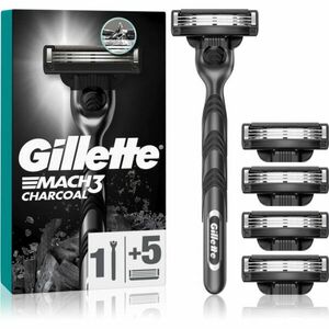 Gillette Mach3 Charcoal borotva + tartalék pengék 5 db kép