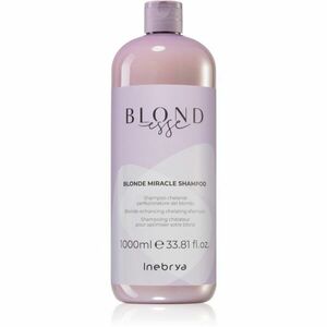 Inebrya BLONDesse Blonde Miracle Shampoo Tisztító méregtelenítő sampon szőke hajra 1000 ml kép