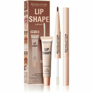 Makeup Revolution Lip Shape Kit ajakápoló készlet árnyalat Brown Nude 1 db kép