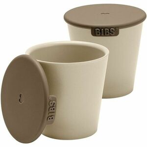 BIBS Cup Set bögre kupakkal Vanilla 2 db kép