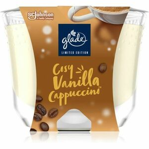 GLADE Cosy Vanilla Cappuccino illatgyertya illattal Vanilla Foam, Roasted Coffee, Toasted Hazelnut 224 g kép