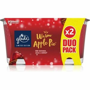 GLADE Warm Apple Pie illatgyertya duo illatok Apple, Cinnamon, Baked Crisp 2x129 g kép