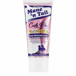 Mane 'N Tail Curls Day Daily Moisture Lotion öblítést nem igénylő hidratáló ápolás a finom hajért 192 ml kép