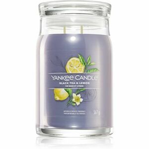 Yankee Candle Black Tea & Lemon illatgyertya 567 g kép