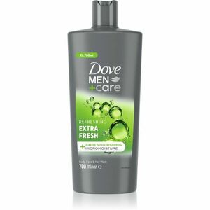 Dove Men+Care Extra Fresh felfrissítő tusfürdő gél arcra, testre és hajra 700 ml kép
