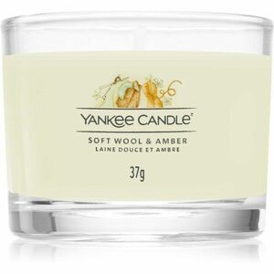 Yankee Candle Soft Wool & Amber viaszos gyertya 37 g kép