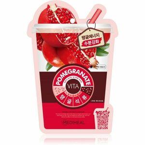 MEDIHEAL Vita Mask Pomegranate hidratáló gézmaszk kollagénnel 20 ml kép